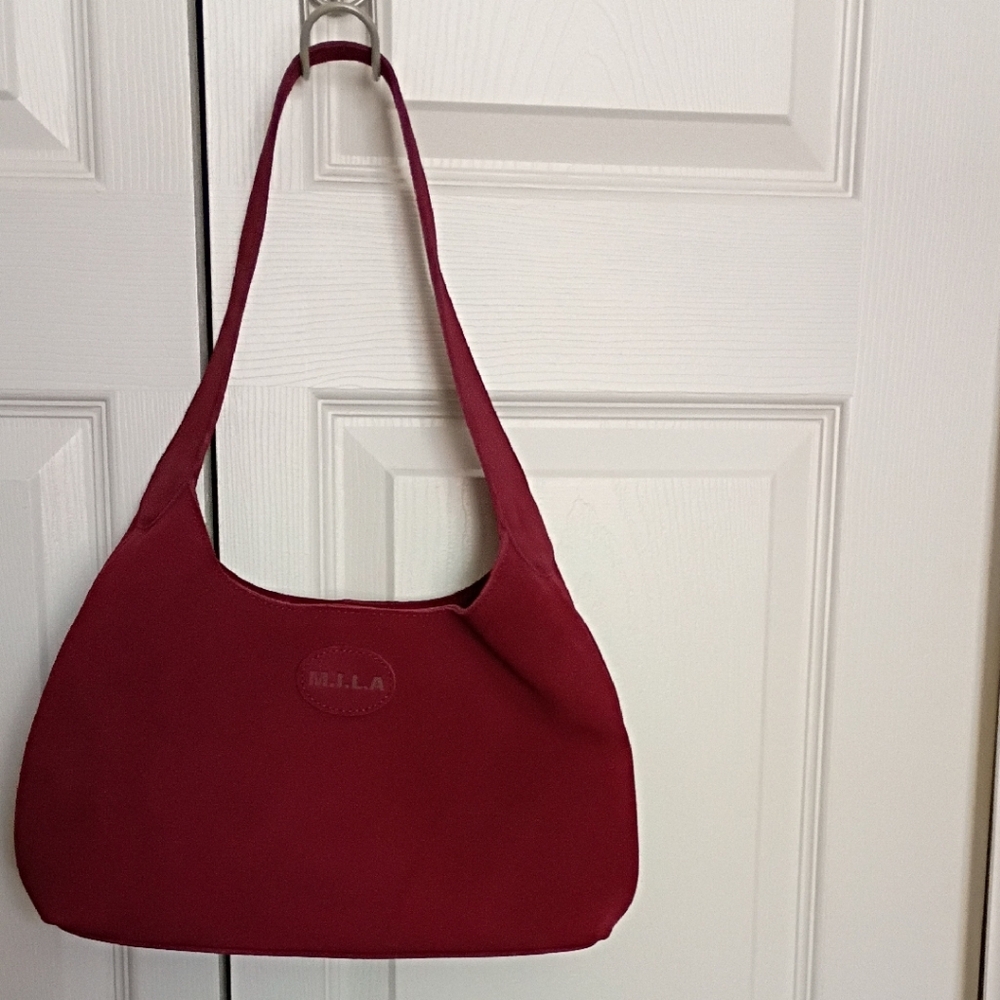 M.I.L.A. Swede Burgundy Shoulder Bag